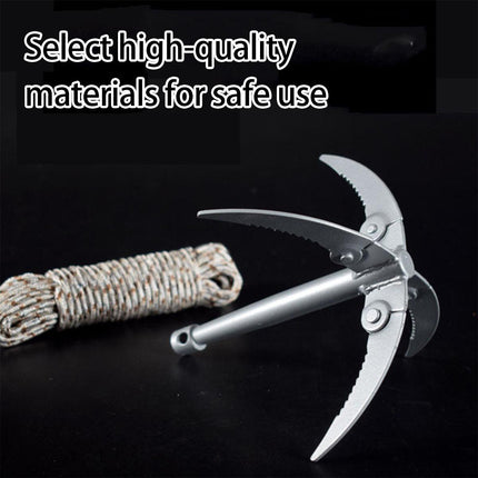 Outdoor Fishing Tackle Folding Claw Anchor Knife Fishing Hook Grass Anchor Tool