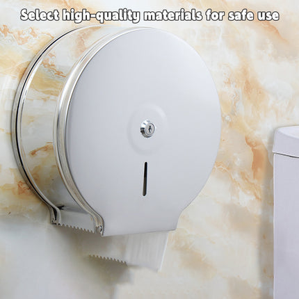 Stainless Steel Toilet Paper Box Large Roll Dispenser Waterproof Tissue Holder