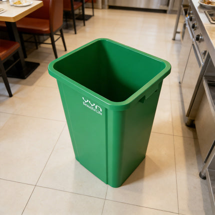 80L Trash Can Dustbin Large Capacity Easy to Use Durable for Indoor Outdoor Use