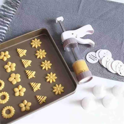 20 PCS DIY Manual Cookie Press Mold Decorating Kit Baking Tool Set for Pastry and Cake