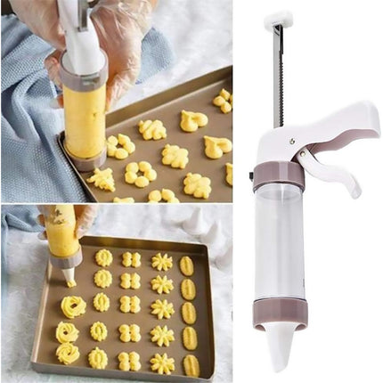 20 PCS DIY Manual Cookie Press Mold Decorating Kit Baking Tool Set for Pastry and Cake