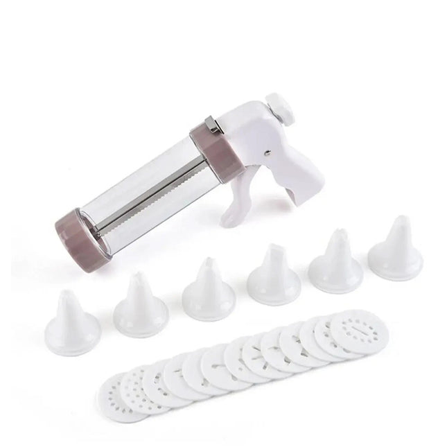 20 PCS DIY Manual Cookie Press Mold Decorating Kit Baking Tool Set for Pastry and Cake