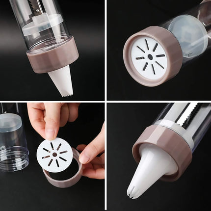 20 PCS DIY Manual Cookie Press Mold Decorating Kit Baking Tool Set for Pastry and Cake