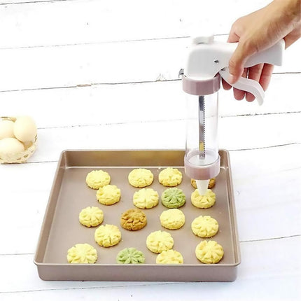 20 PCS DIY Manual Cookie Press Mold Decorating Kit Baking Tool Set for Pastry and Cake