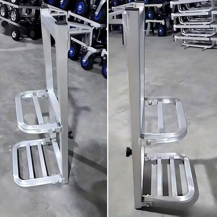 Folding Aluminum Alloy Truck Ladder 2-Step 120kg for Van SUV Cargo Access Use