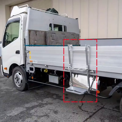Folding Aluminum Alloy Truck Ladder 2-Step 120kg for Van SUV Cargo Access Use
