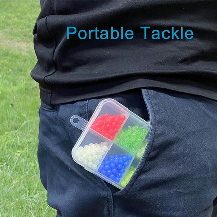 High Quality 2 Boxes of Round Colourful Fishing Beads Tackle Accessories Kit