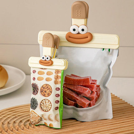 6pcs Plastic Clip Seal Food Snack Clip Sealer Bag Clips for Kitchen Storage