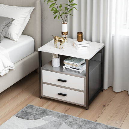 Classic Bedside Table Nightstand Storage Cabinet Side Table Home Furniture Decor