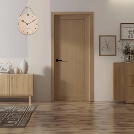 Creative Fashionable Log Wall Clock Natural Wood Colour Silent for Home Decor