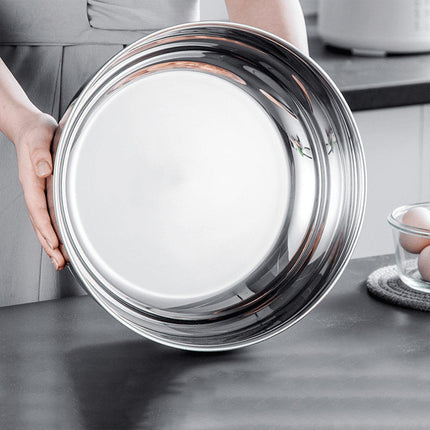 Stainless Steel Kitchen Kneading Bowl Durable Household Baking Cooking Basin