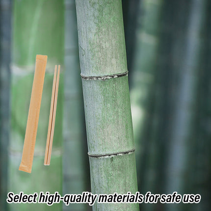 100pcs Disposable Wooden Chopsticks Individually Wrapped Bulk for Restaurants