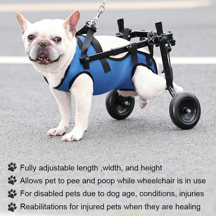 Pet Wheelchair Mobility Cart for Elderly Disabled Dog Walking Assistance Fixed
