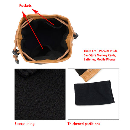 Waterproof Camera Shoulder Bag Lens Storage Case DSLR Mirrorless Travel Pouch