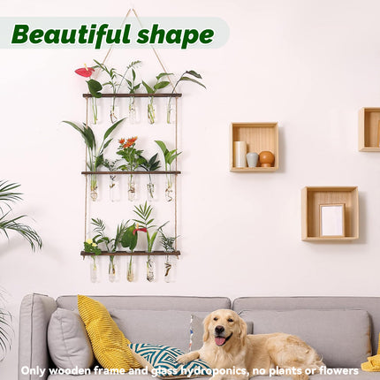 Wall Mounted Hydroponic Test Tube for Home Office Indoor Garden Decorative Vase
