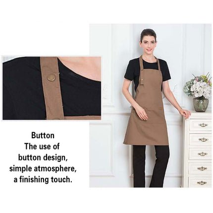 Adjustable Work Apron Neck Strap Waist Tie Kitchen Cooking Bib Apron Men Women