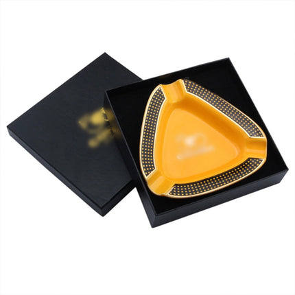 Cigar Ashtray Portable Ceramic 3 Cigars Ash Tray Tobacco Cigarette Gadgets Home
