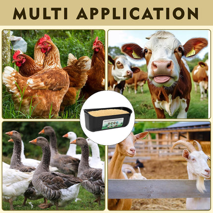 Chicken Feeder Troughs 2PCS Large Capacity Hanging Fence Food Troughs Poultry