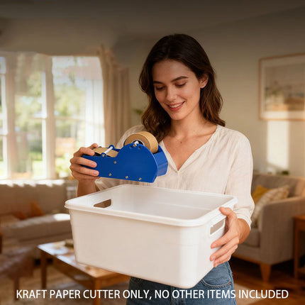 Water Activated Kraft Tape Dispenser Gummed Paper Sealer Cutter For Packing Box