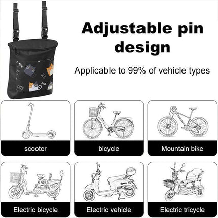 Bicycle Hanging Bag Front Handlebar Organizer Placement Bag for Bike Storage