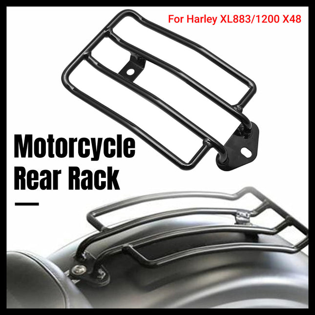 Harley Rear Rack Shelf XL883 XL1200 X48 Softail Luggage Carrier Mount Use