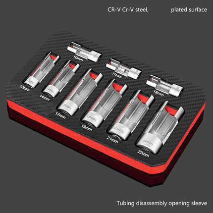 9PCS Diesel Fuel Injector Line Socket Wrench Set 10-22mm for Truck Engine Use