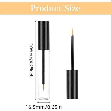 20PCS 10ML Clear Liquid Eyeliner Tube Empty Refillable Eyeliner Pencil Bottle