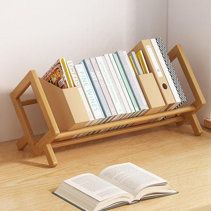 Desktop Bookshelf Organizer for Home Office Storage Shelf for Books and Files
