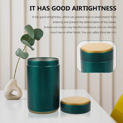 4PCS Airtight Coffee Bean Tea Storage Tin Set 4 Colour for Kitchen Pantry Use