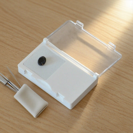 2PCS Acrylic Flip Top Transparent Square Storage Box For Loose Diamonds Gemstones