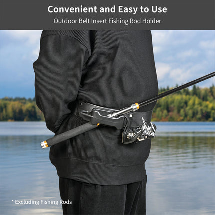 Fly Fishing Hand Rod Holder Adjustable Belt Rod Holder for Fishing Belts Wading