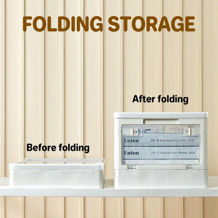 Foldable Outdoor Camping Storage Box Multi-Door Car Trunk Organizer with Lid