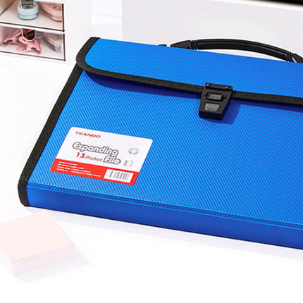 Expanding File A4 13 Pocket Document Organiser Paper Storage Wallet Folder