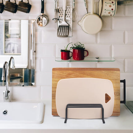Kitchen Counter Chopping Board Rack Multifunction Dish Drying Storage Holder