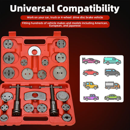 22PCS Brake Caliper Tool Kit Durable Universal for Car Truck SUV Brake Repair