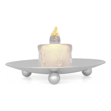 4PCS Metal Candle Holder Aromatherapy Candle Base Tray for Home Living Room