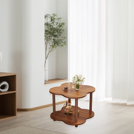 Retro Small Table Table Living Room Decor Compact Side Table for Coffee Books