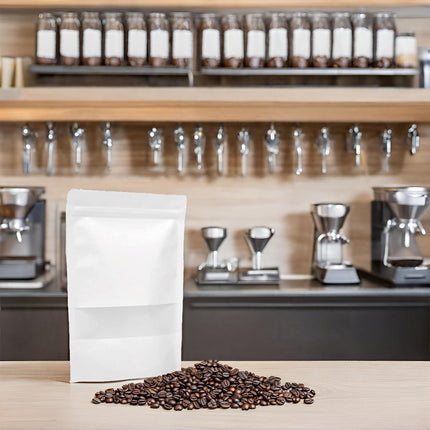 100PCS Kraft Paper Bags with Clear Window Gift Bags Easy to Use for Small Items
