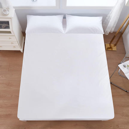Waterproof Mattress Cover Protector Fitted Bed Top Sheet for Double or Queen