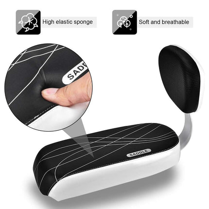Padded Rear Passenger Bike Seat Kit With Backrest Handle