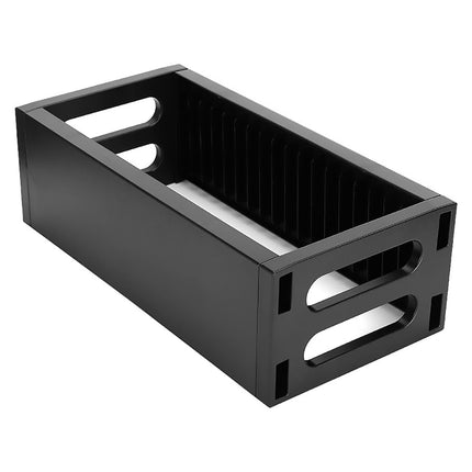 CD Case Storage Rack For 18 Cases With Double-Layer Design In Black