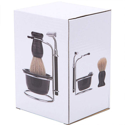 5PCS Shaving Kit Set Manual Razor Brush Stand Bowl Set for Men