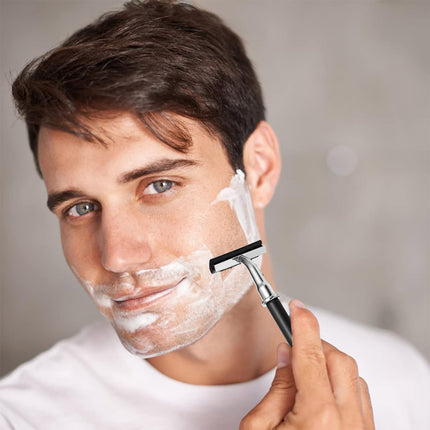 5PCS Shaving Kit Set Manual Razor Brush Stand Bowl Set for Men