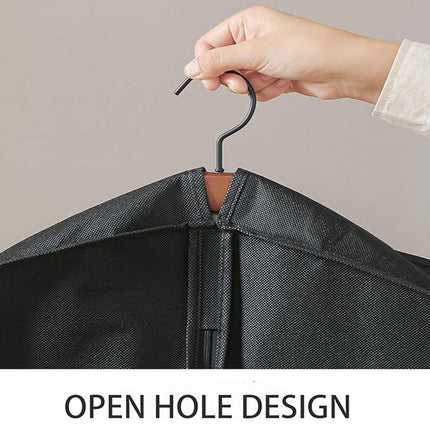 2pcs Hanging Closet Garment Dust Cover Storage Bag Clothes Protector Organizer