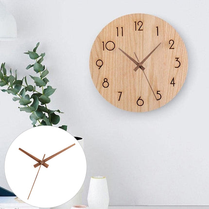 Genuine Wooden Clock Hands Natural Wood Color Precise Craft Smooth Edge Durable