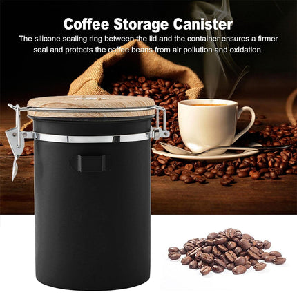 Coffee Bean Sealed Jar Storage Jar For Tea Powder With A Schedule And Spoon