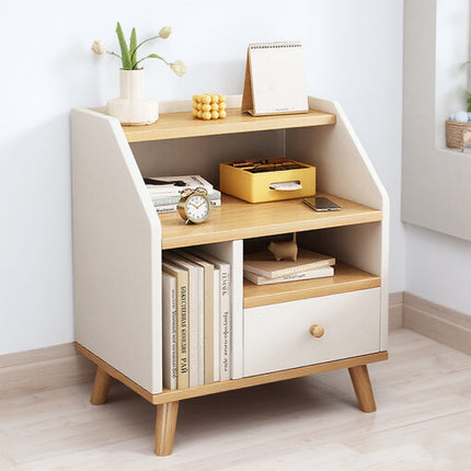 Bedside Cabinet Modern Small Bedroom Storage Nightstand Space Saving Durable