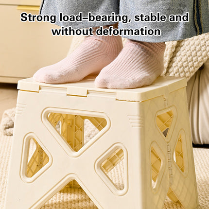 Portable Folding Plastic Stool Lightweight Step Chair for Outdoor Camping or Kitchen