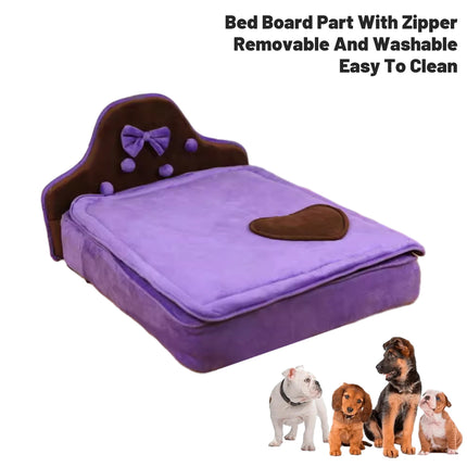 Pet Dog Bed Kennel Sofa Style Sleeping Cushion Soft Indoor Resting Nest for Pet