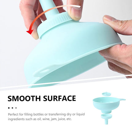 3 in 1 Multi Function Plastic Funnel Set Food Grade for Cooking Baking Liquid